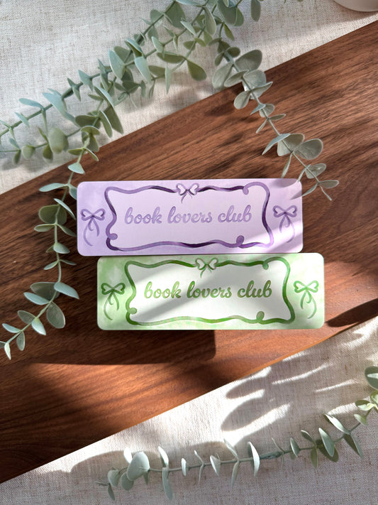 Book Lovers Club Bookmark