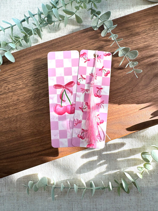 Cherry and Bows Bookmark