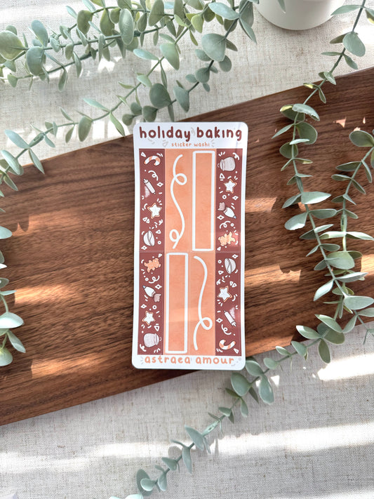 Holiday Baking Sticker Washi Sheet