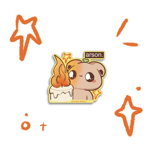 Arson Sticker