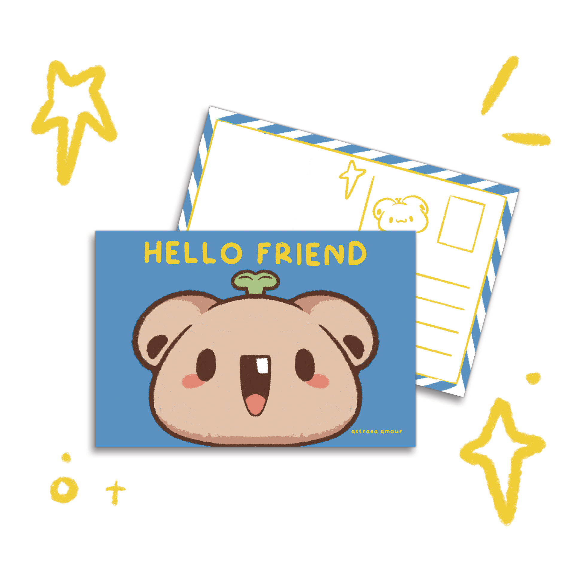 Hello Friends Postcard