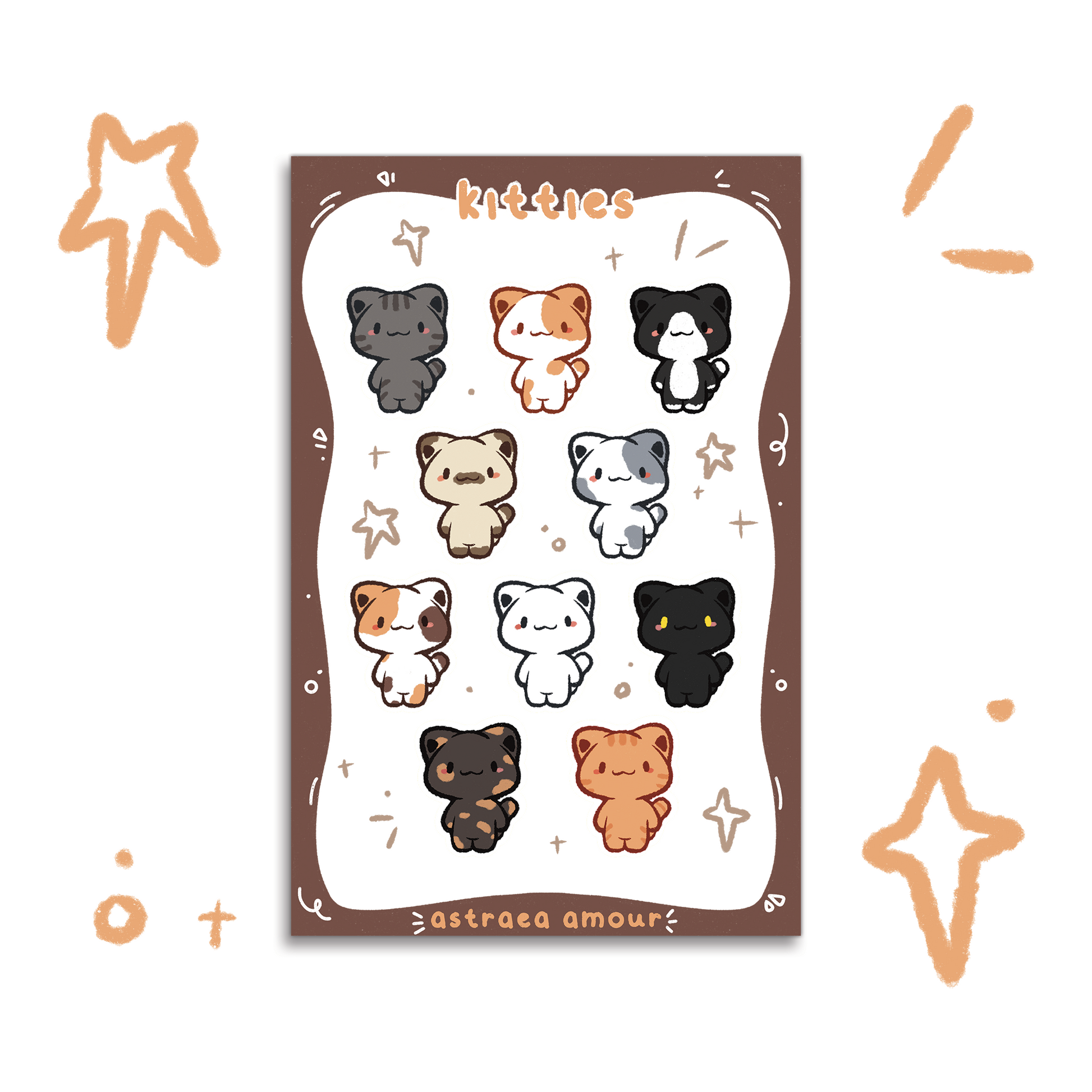 Kitties Sticker Sheet
