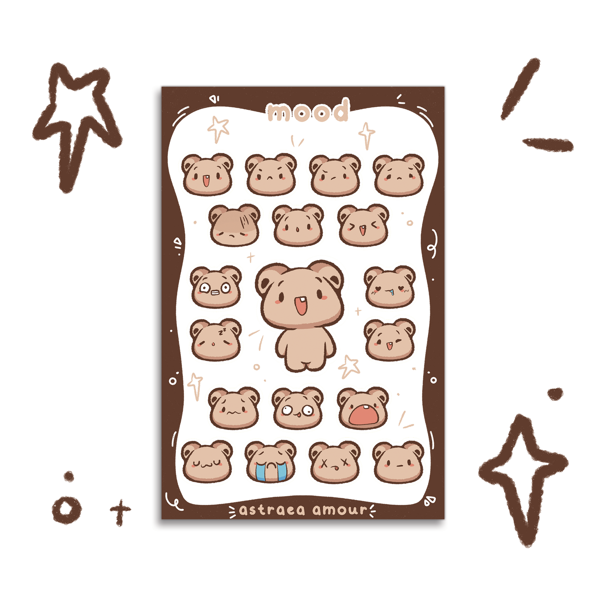Baer Mood Sticker Sheet